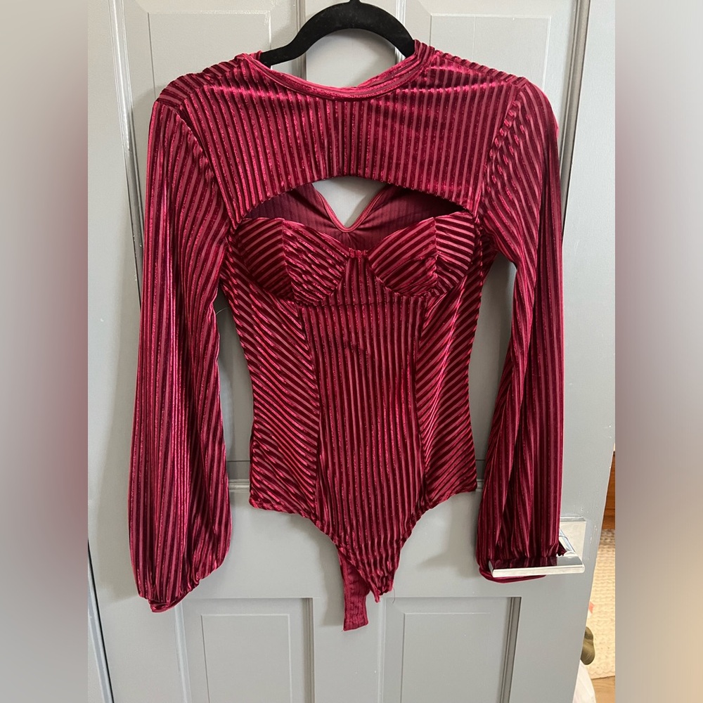 Red bodysuit
